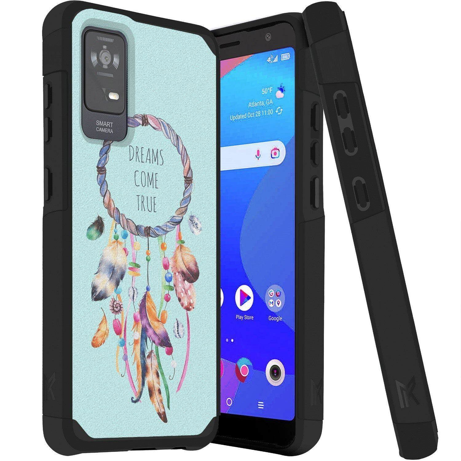 FOR TCL ION V T607DL Shockproof Hybrid Cover Phone Case mk Dream Come
