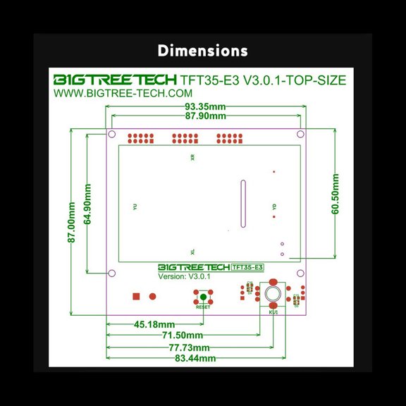 FOR TFT35 E3 V3.0 Touch Screen 12864 LCD Display Module for SKR Mini E3 V3.0 Octopus Pro Ender3 CR10 3D Printer