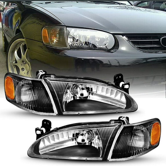 FOR TOYOTA COROLLA 1998 1999 2000 HEADLIGHTS & CORNER LIGHTS RIGHT LEFT SIDE NEW