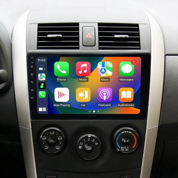FOR TOYOTA COROLLA 2009 2010 2011 2012 2013 2014 2015 Apple Carplay Car Radio Android 15 GPS Nav Stereo SWC+Reverse Camera