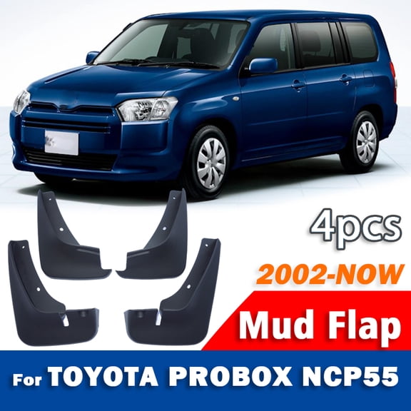 FOR TOYOTA PROBOX NPC55 Mudguard Car Mudflaps Fender Mud Flap Guards Splash Mudguard Car Accessories 1set 4pcs 2002-now