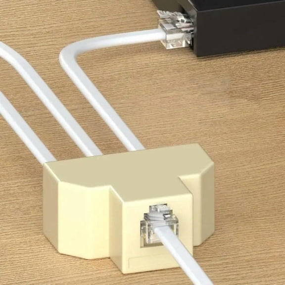 FOR Teleph Splitter Extender Three-Way Splitter Easy to Use Good Effect