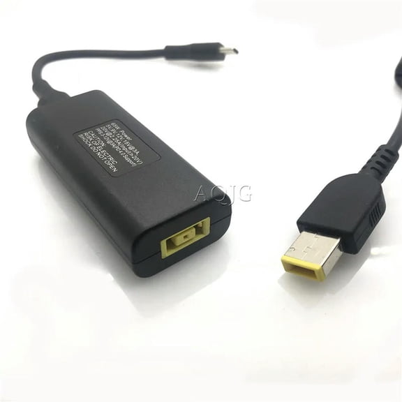 FOR Type-C Male to Square Female DC PD Power Connector Cable for 5.5*2.5mm Plug for Laptop Charging