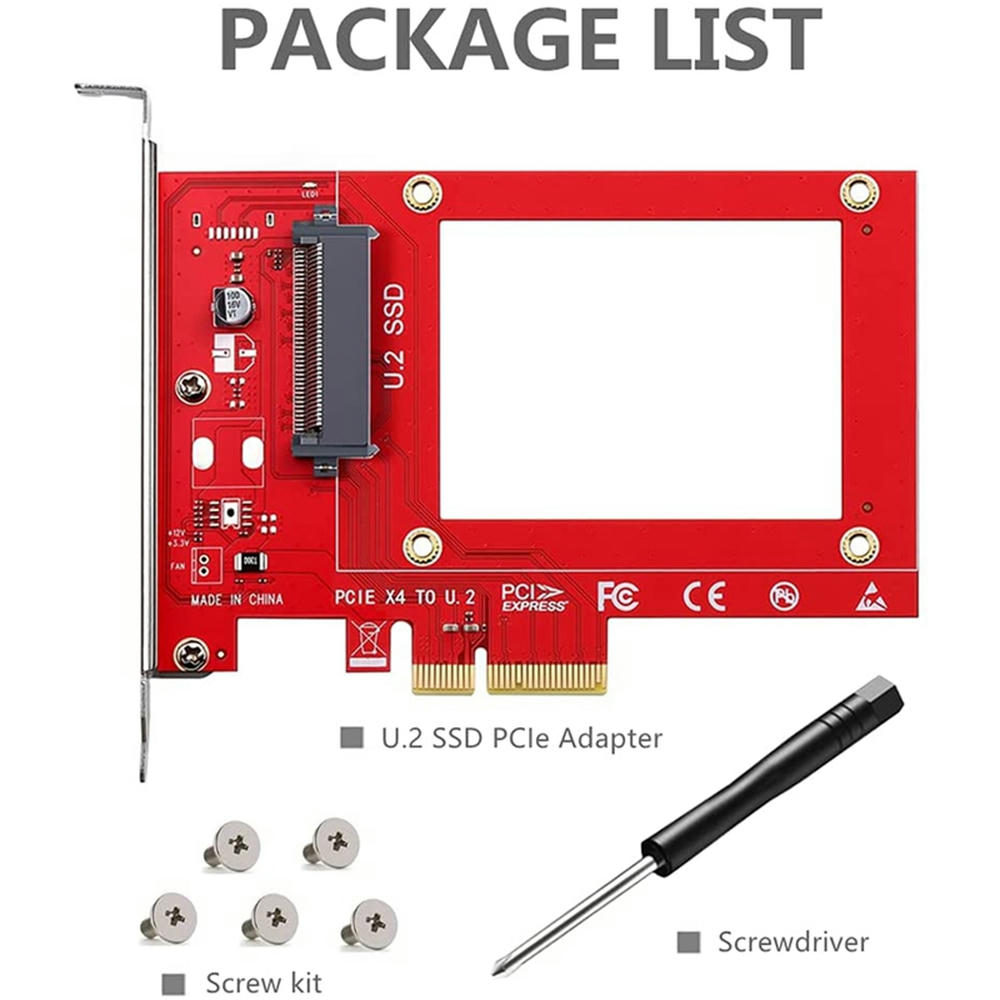 FOR U.2 (SFF-8639) Adapter,U.2 To Pcie Nvme SSD Adapter Card - Walmart.com
