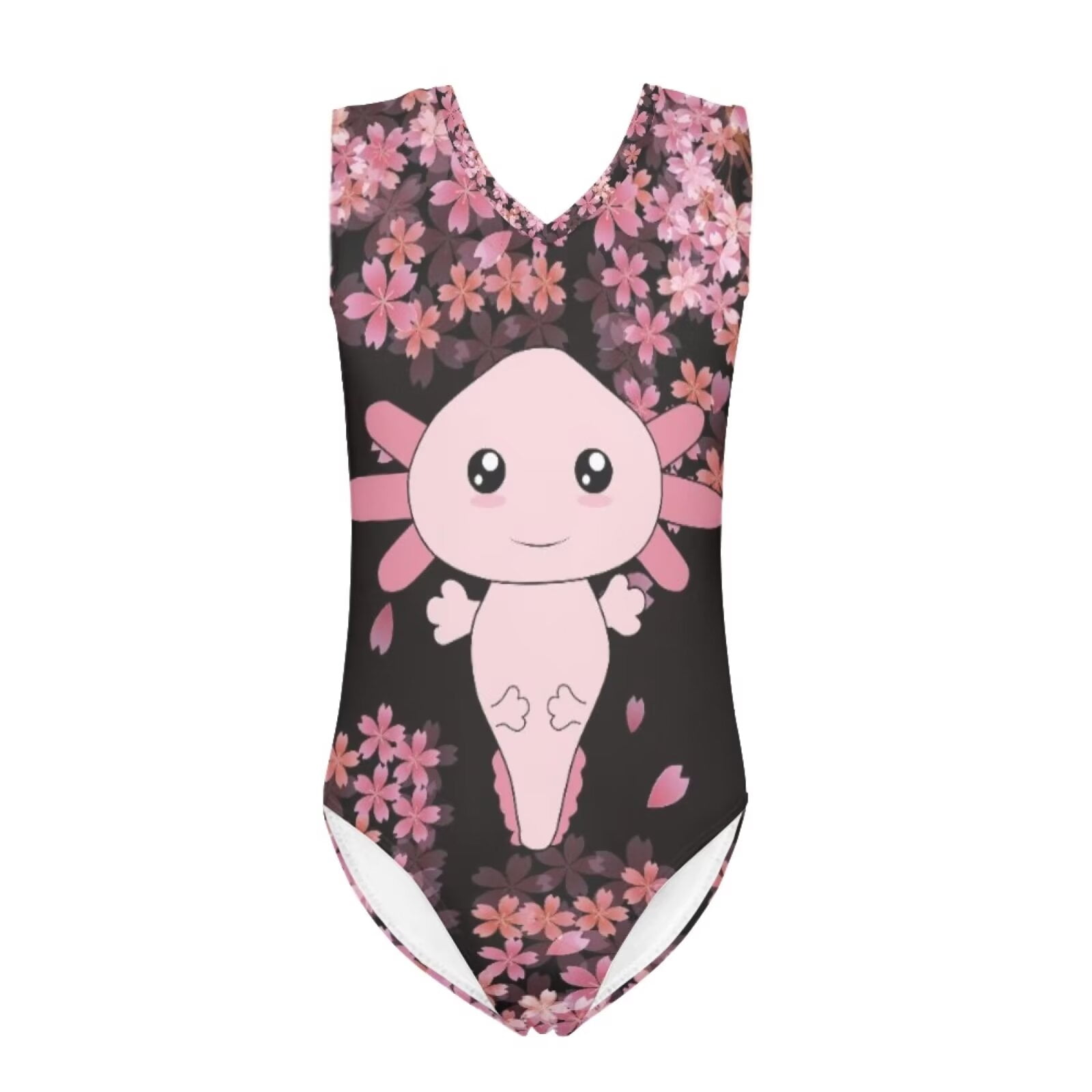 FOR U DESIGNS Axolotl One Piece Swimsuit Teens Cute Gymnastics ...