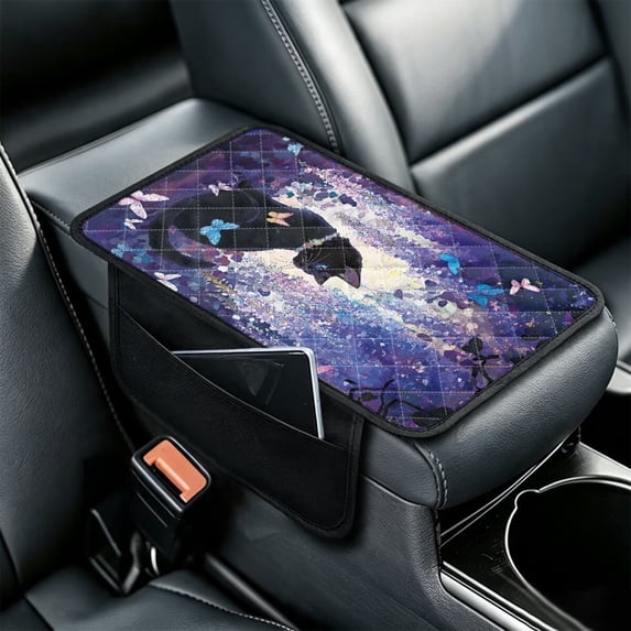Universal Designs Technology FOR U DESIGNS Car Center Console Pad Universal Armrest Cover Car Center ...