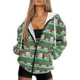 thumbnail image 1 of FOR U DESIGNS Christmas Tree Zipper Hoodies for Women Oversized Hoodie Size S Hooded Sweatshirt Women with Front Zipper Comfortable Long Sleeve Activewear Winter, 1 of 7