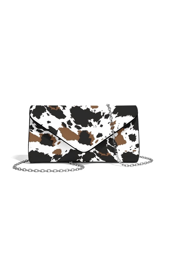 FOR U DESIGNS Cow Clutch Purses for Women Personalized Handbags Lightweight Wedding Bag for Formal Wedding Party Cocktail Prom