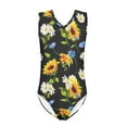 thumbnail image 1 of FOR U DESIGNS Elastic Sleeveless Swimsuit for Swimming Surfing Teens Casual V-Neck Swimwear Sunflower Daisy One Piece Bathing Suit Girls 3-4 Years Old, 1 of 8