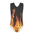 thumbnail image 1 of FOR U DESIGNS Fire Girls Swimming One-Piece Swimsuit Size 3-4 Years Skin-Friendly Sleeveless Gymnastics Dancewear for Kids Quick Dry Activewear, 1 of 8