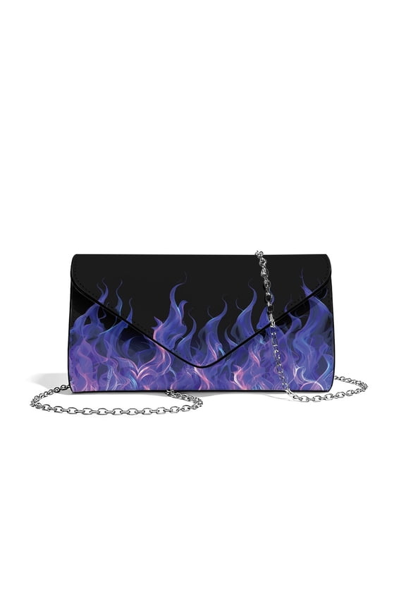 FOR U DESIGNS Flame Purple Clutch Purses for Women Lightweight Handbags Multifunctional Shoulder Bag Crossbody Shoulder Envelope Bags
