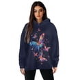 thumbnail image 1 of FOR U DESIGNS Heart Butterfly Hoodies Pullover for Women Oversized Tops Size L Ladies Tunics Casual Shirts Long Sleeve Hoodie Pullover Women Hooded Cardigan Activewear, 1 of 7