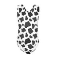 thumbnail image 1 of FOR U DESIGNS Lightweight Girls One Piece Swimsuit for Beach Swimming Cow Print V Neck Gymnastics Leotard for Kids Teens Stretchy Girl Dancewear Size 11-12, 1 of 8