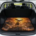 thumbnail image 1 of FOR U DESIGNS Lion Eagle Sunset Print Car Trunk Mat Cargo Liner Non-Slip All Weather Cargo Mat Durable Rear Trunk Protection for SUV Sedan Truck, 1 of 6