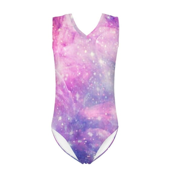 FOR U DESIGNS Novelty One Piece Swimwear for Girls Starry Sky Beach Sport Bodysuit for 13-14 Years Summer Beach Wear Little Kids Sleeveless Bodysuit