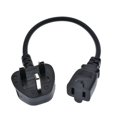 thumbnail image 1 of FOR UK BS1363 3 Pin Male to USA Female Power Cable Male to US 1-15R Power Cord, 1 of 1
