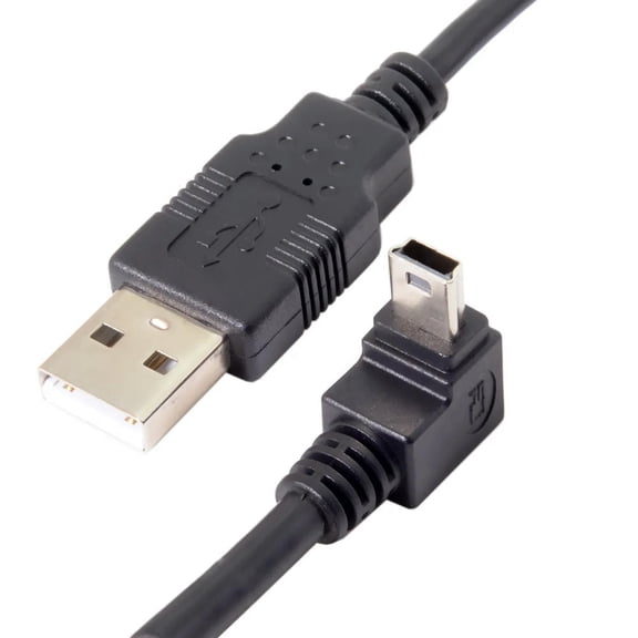 FOR USB 2.0 A Type Male to 90 Degree Up Angled USB Mini B 5pin Male Cable 50cm