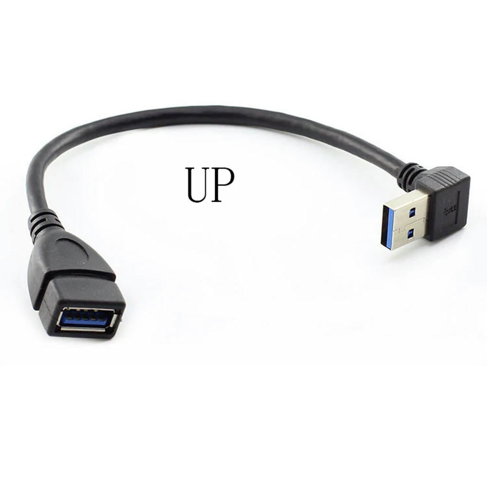 FOR USB 3.0 Right 90 Extension Cable Male to Female Adapter Cord 15cm Usb male to female Left Up
