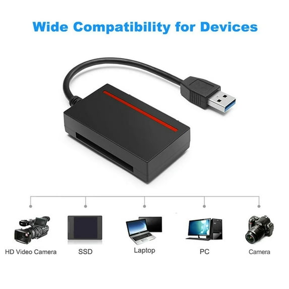 FOR USB 3.0 To SATA Adapter Cfast Card Reader Accessory And 2.5 Inch HDD Hard Drive/Read Write SSD & CF Card Simultaneously