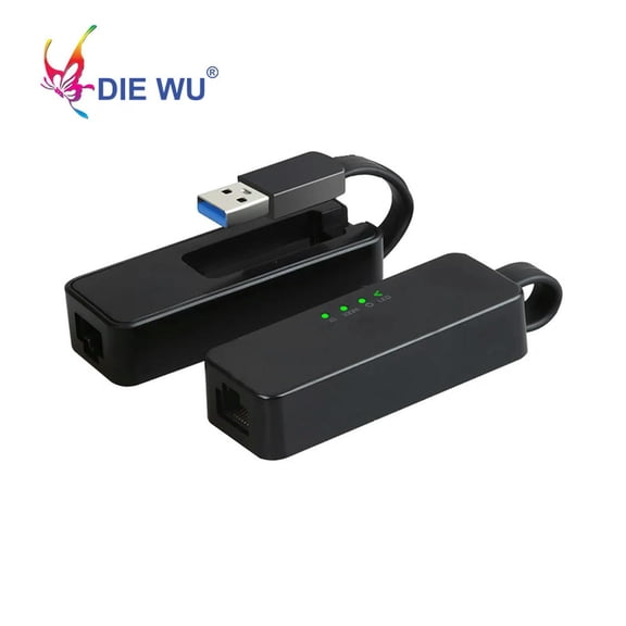 FOR USB 3.0 to RJ45 Network Card Lan Adapter 10/100/1000 Mbps Ethernet Adapter RTL8153 For Tablet PC Win 7 8 10 XP