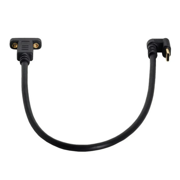 FOR USB-C USB 3.1 Type C Male to Female Extension 180 Degree U Shape Back Angled Data Cable 30cm