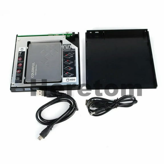 FOR USB2.0 12.7mm SATA To SATA RW CD DVD-ROM Enclosure External Optical Drive Case