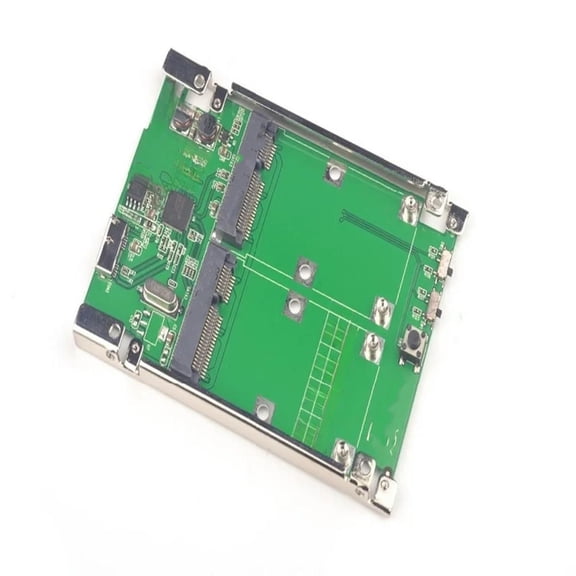 FOR USB3.1 TYPE-A to DUAL mSATA RAID Adapter 2 MSATA Converter RAID0 RAID1 JBOD SPAN ASM1352R CHIPSET 10Gbps win10 sata3.0