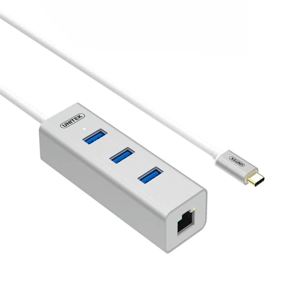 FOR USB3.1 Type C type-c Hub 3 Ports with Fast Ethernet 10/100/1000Mbps Network Card LAN + 3 ports USB 3.0 Hub RTL8153 WIN10