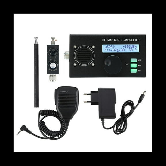 FOR USDX USDR HF QRP SDR SSB/CW 8-Band DSP SDR QCX-SSB + QRP Shortwave EU Plug