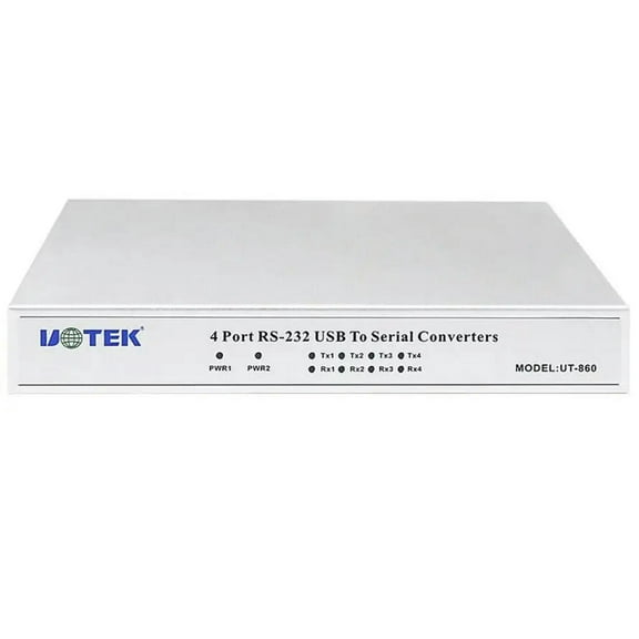 FOR UT-860 USB 2.0 to 4 Ports RS232 Adapter Convertor DB9 COM RS-232 Serial Port Multiplier USB2.0 TO RS232 HUB