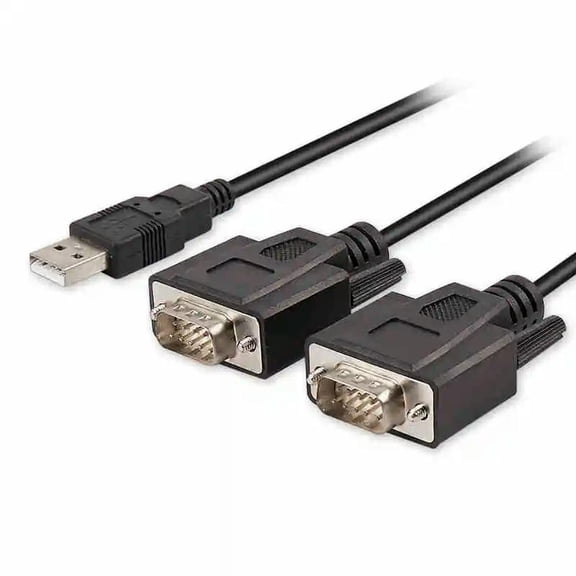 FOR Usb 2.0 TO Dual com 2 Port USB to Serial RS232 DB9 Adapter Cable Win10