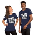 thumbnail image 1 of FOR WITH GOD ALL THINGS ARE POSSIBLE Unisex t-shirt (Navy, S), 1 of 1
