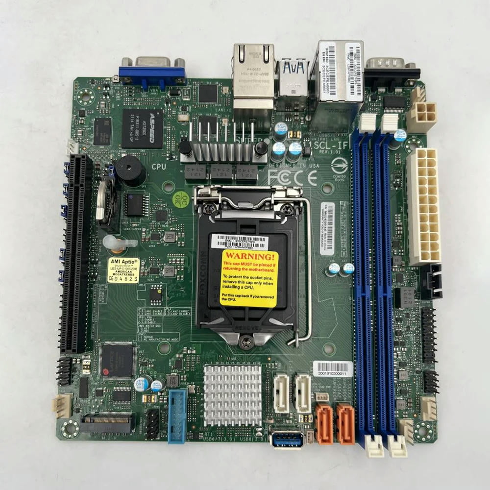 Lga 1151 I3 8th Generation Motherboard FOR X11SCL-IF Server