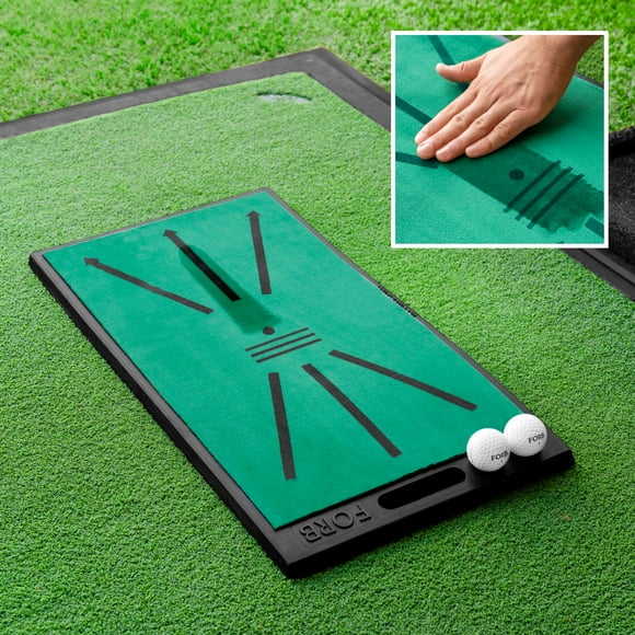 FORB Divot Board Swing Mat Golf Training Mat with Instant Feedback for Perfecting Swing Technique, Ideal for Home Practice & Driving Range