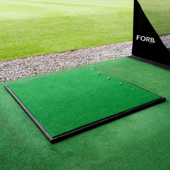 FORB Driving Range Golf Practice Mat | Professional Quality Mat and Rubber Base