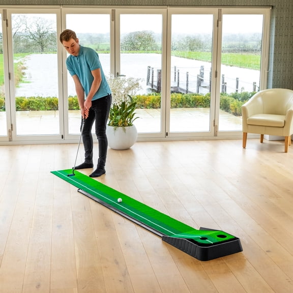 FORB Dual-Speed Putting Mat Trainer [10ft] | Ball Return System