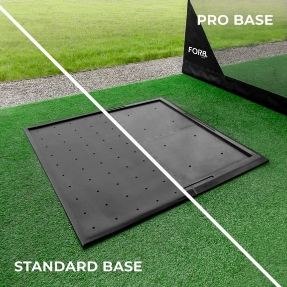FORB Rubber Golf Mat Base [5ft x 5ft] | Heavy-Duty, All-Weather, Non-Slip Golf Hitting Mat Base - Standard & Pro Sizes