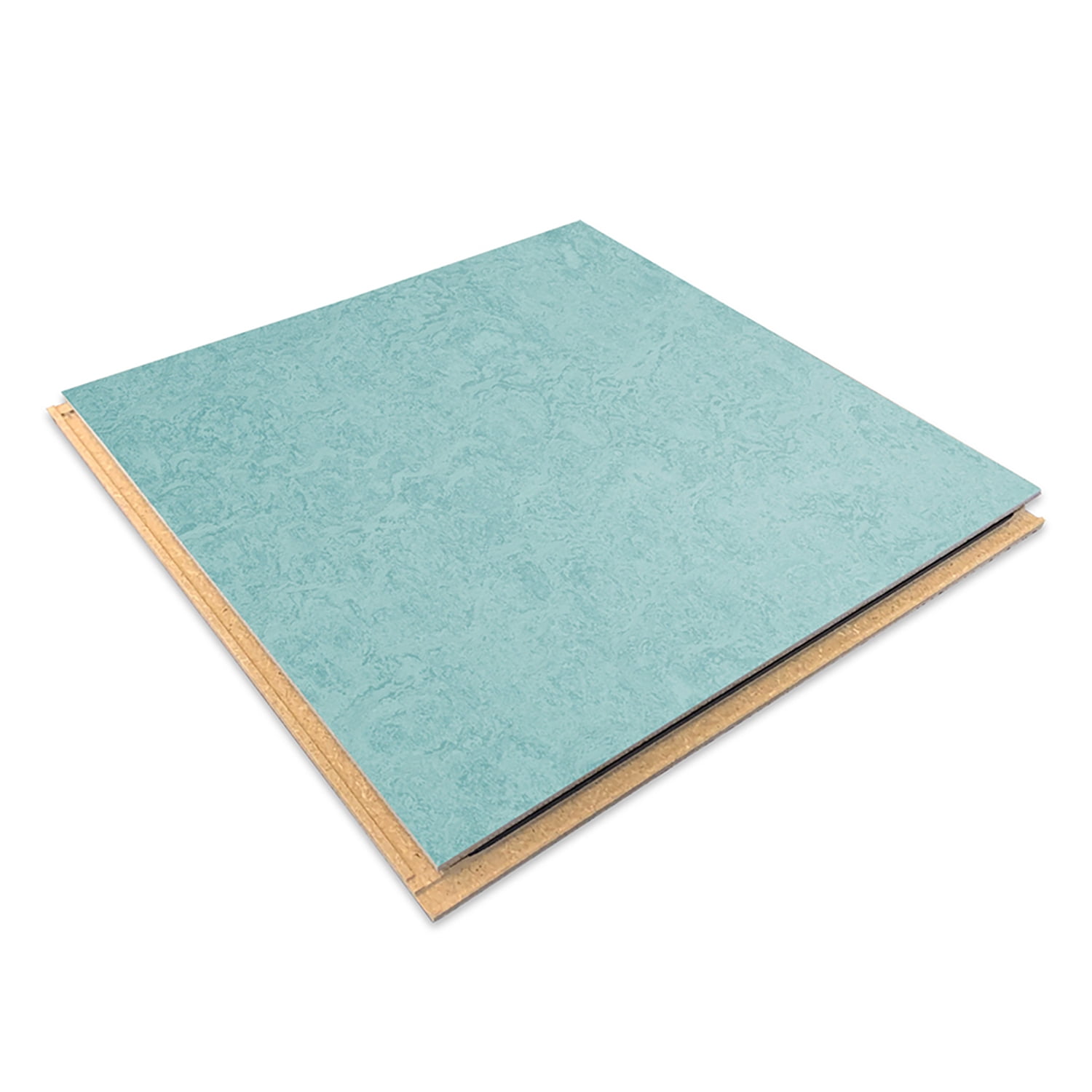 Forbo Flooring Marmoleum Cinch Loc Seal 11.81" x 11.81" Laminate Square in Aqua 6.78 Sq ft