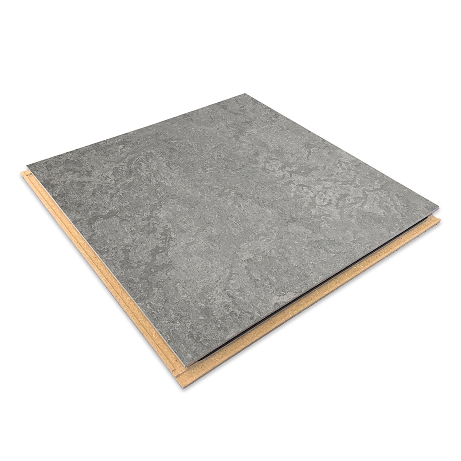 Forbo Flooring Marmoleum Cinch Loc Seal 11.81" x 11.81" Laminate Square in Serene Grey 6.78 Sq ft