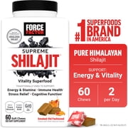 Force Factor Supreme Shilajit, Himalayan Shilajit Supplement for Energy, Stamina, Cognitive & Immune Function, Smoked Old Fashioned, 60 Soft Chews