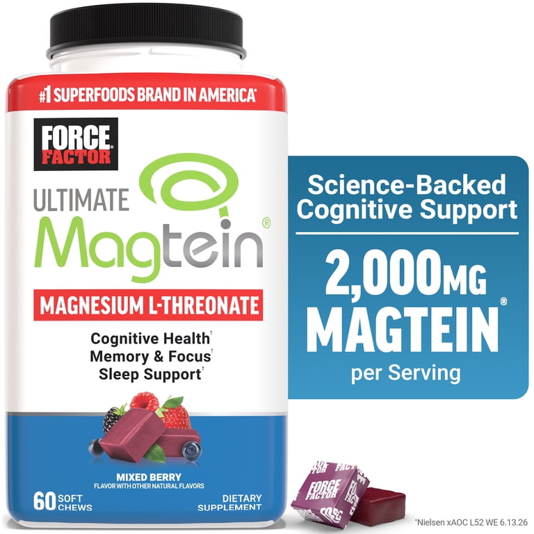 magnesium and l carnitine Force Factor Ultimate Magtein , L-Threonate, Mixed Berry, 60 Soft Chews bpc 157 human clinical Packages:Buy 5 Get 1 Free While the flavor does جلوتاثيون كريم تفتيح