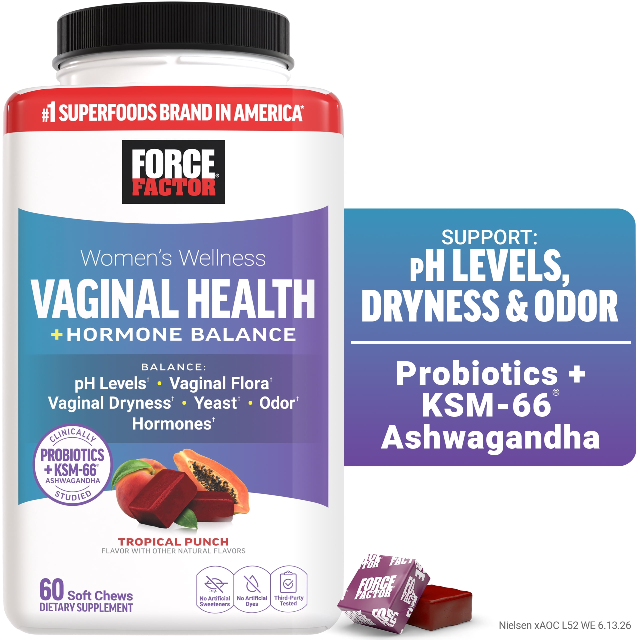 Force Factor Women's Wellness Probiotics + KSM-66 Ashwagandha
