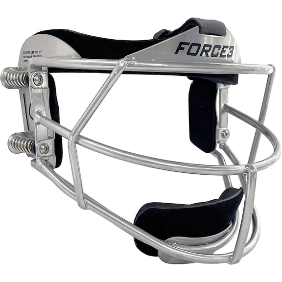 FORCE3 Softball Fielder's Defender Mask with Patented S3 Shock Suspension System