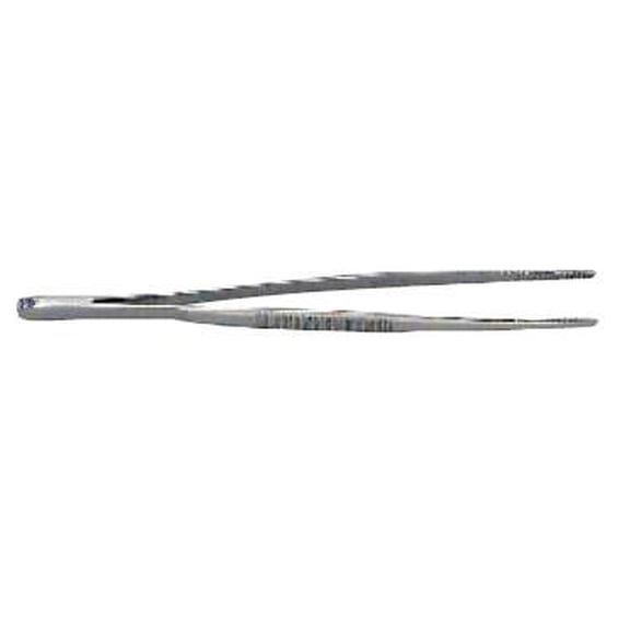 Dressing Forceps Grafco  4-1/2 Inch Stainless Steel Thumb Handle Straight Serrated Tips 1 Count