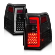 FORD EXPEDITION 07-17 LED TAIL LIGHTS BLACK HOUSING SMOKE LENS SEQUENTIAL SIGNAL W/ C-LIGHT BAR
