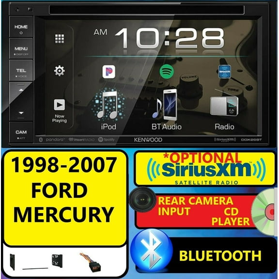 FORD MERCURY Bluetooth CD DVD USB AUX BT Car Radio Stereo OPTIONAL SIRIUSXM