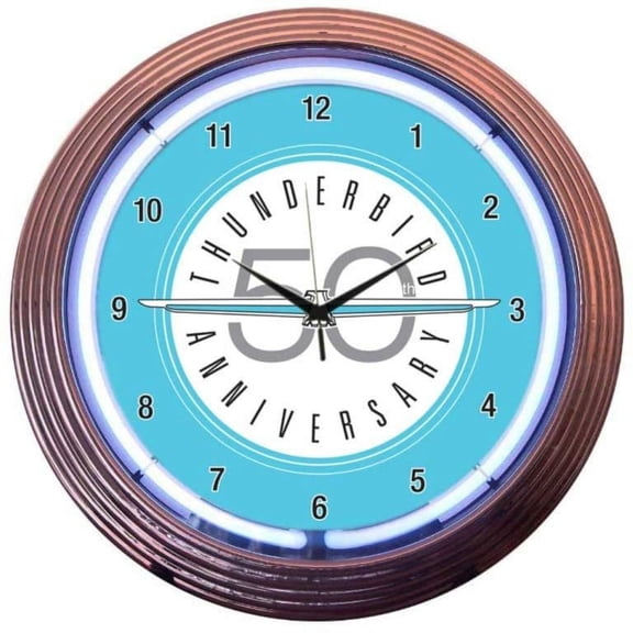 FORD THUNDERBIRD NEON CLOCK  8THUND