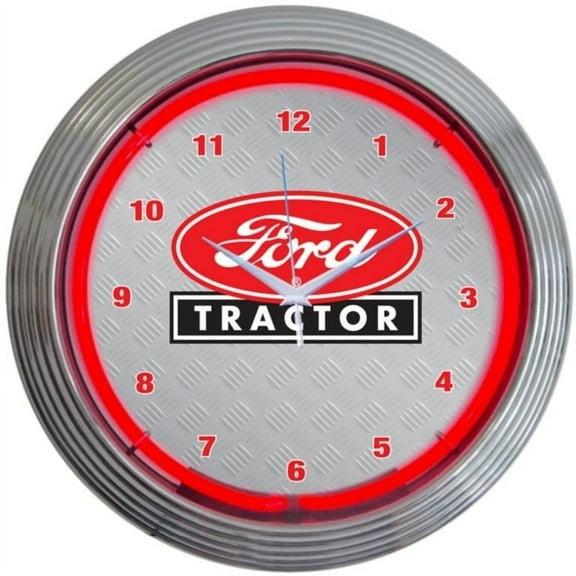 FORD TRACTOR NEON CLOCK 8FTRCT