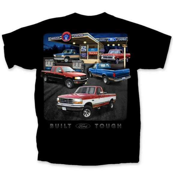 FORD TRUCK SERVICE STATION Black Mens T shirt(Joe Blow t's) Licensed