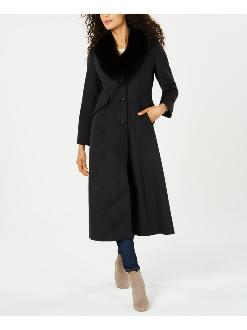 FORECASTER OF BOSTON Womens Black Walker Button Down Winter Jacket